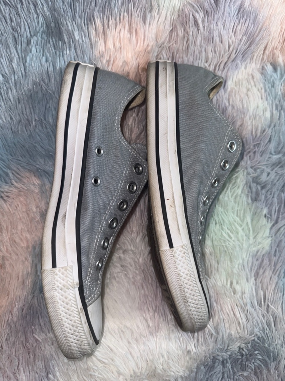 Converse Slip-On Low Top Sneakers - light blue gray size 7.5 - Picture 6 of 7